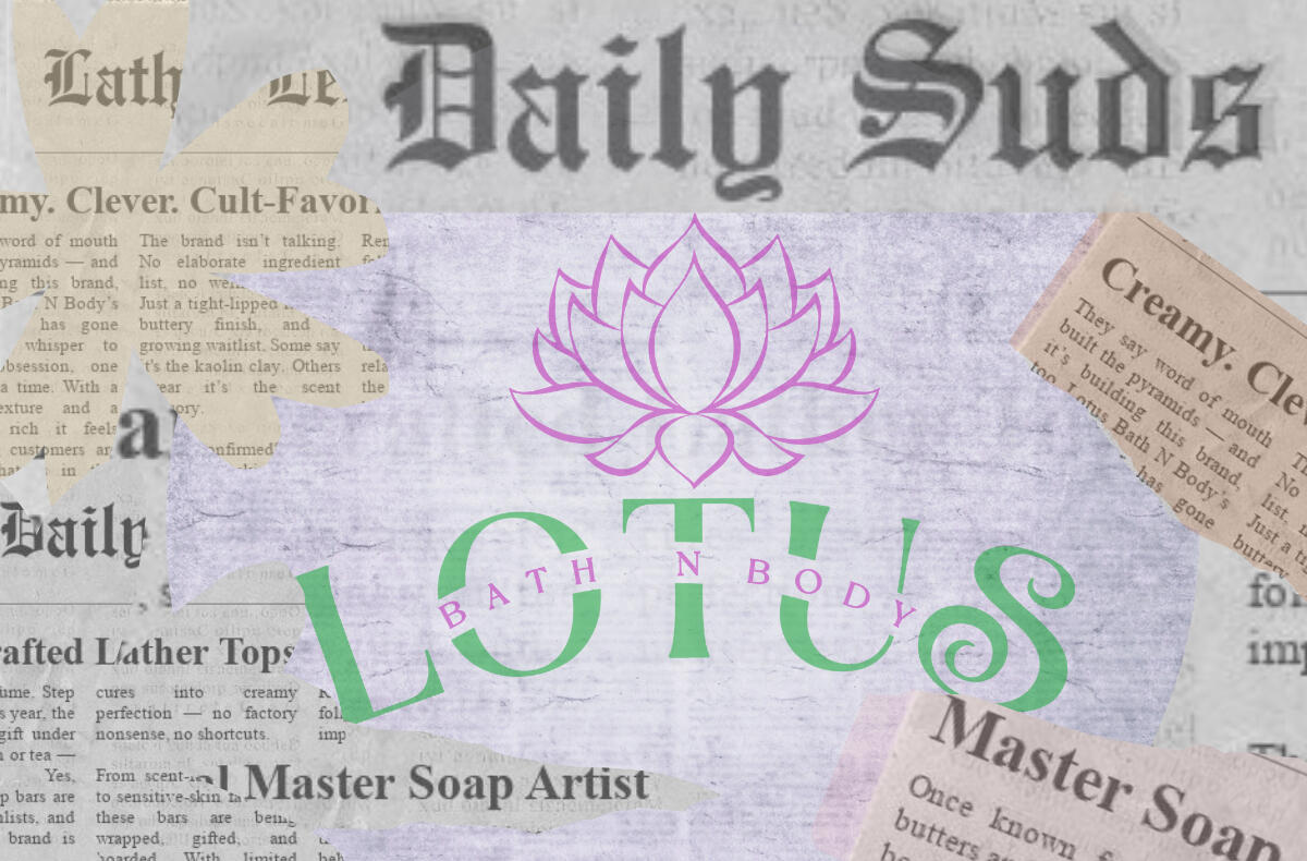 Extra Extra Read All about it Soap. Lotus Bath N Body